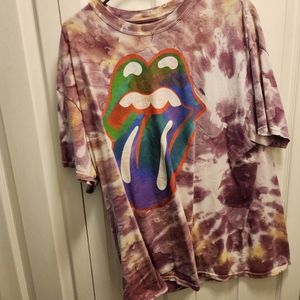Tie dye rolling stones XL shirt